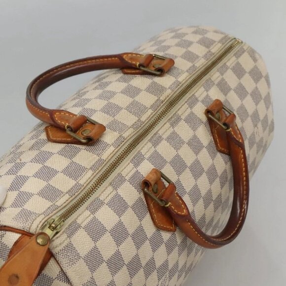 LOUIS VUITTON Damier Azur Speedy 35 Hand Bag - Picture 10 of 15